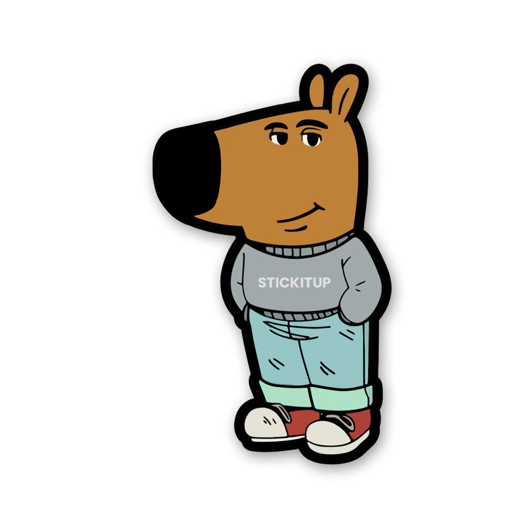 Chill Guy Sticker waterproof vinyl decal for laptop, bike, car & bottle