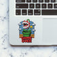 Chomping Plant Game Over Glitter Sticker - Glitter Stickers | STICK IT UP