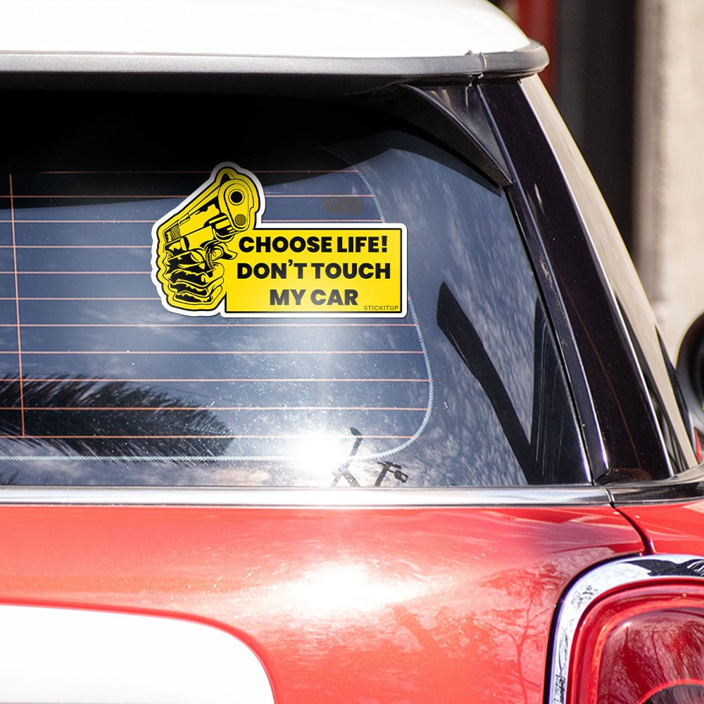 Choose life Bumper Sticker waterproof vinyl decal for laptop, bike, car & bottle