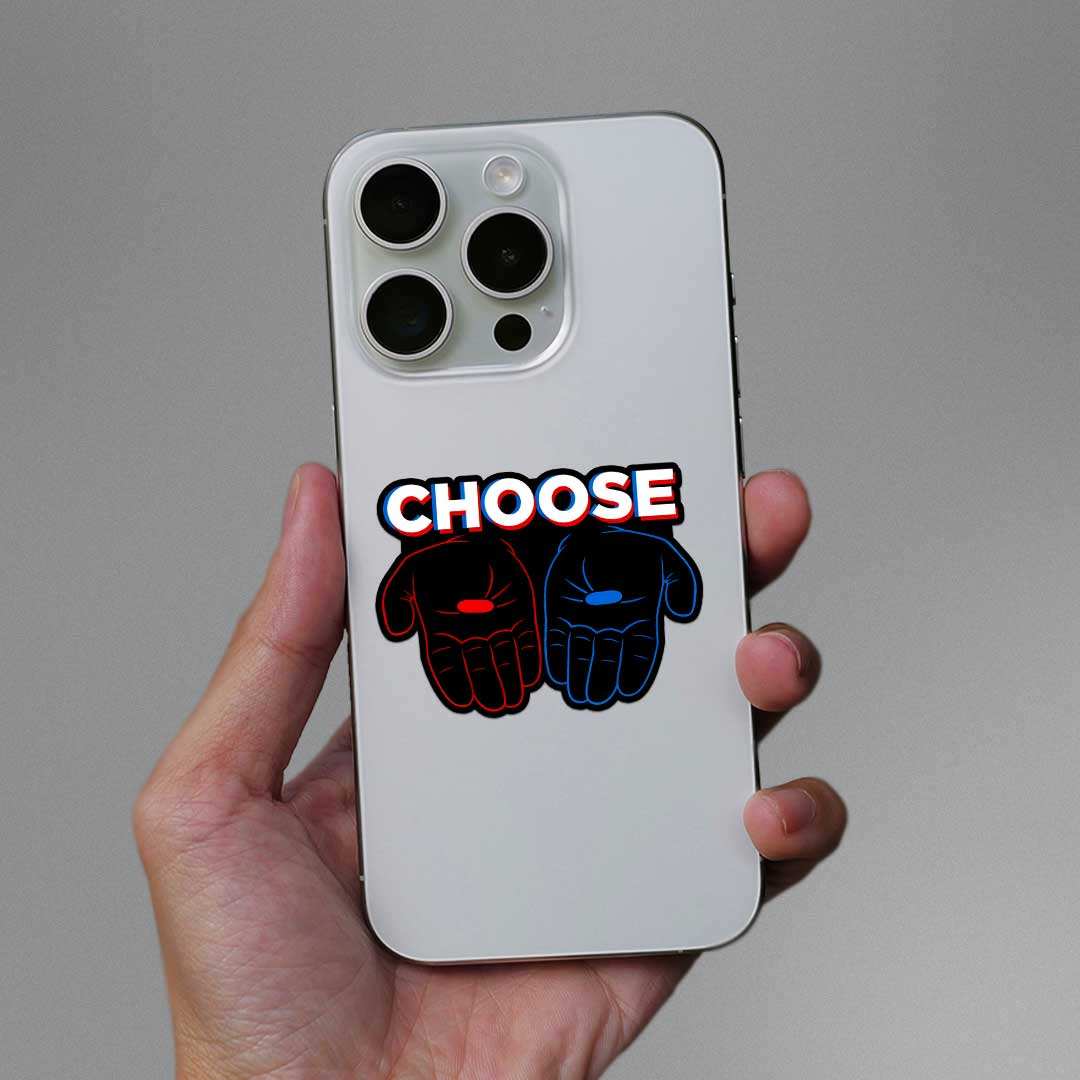 Choose Sticker waterproof vinyl decal for laptop, bike, car & bottle