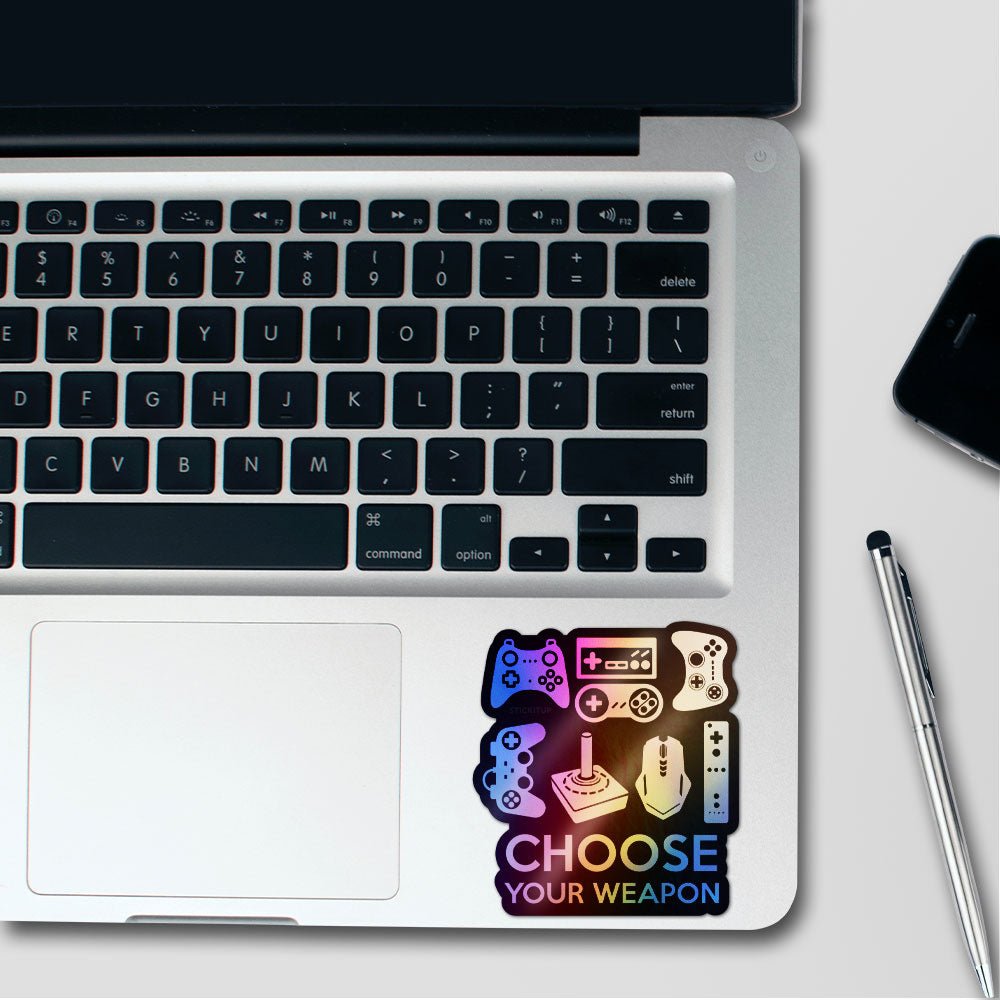 Choose Your Weapon Holographic Stickers - Holographic stickers | STICK IT UP