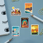 City Sticker Packs [50 sticker] waterproof vinyl decal for laptop, bike, car & bottle