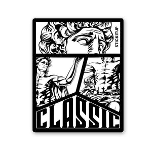 Classic Sticker waterproof vinyl decal for laptop, bike, car & bottle