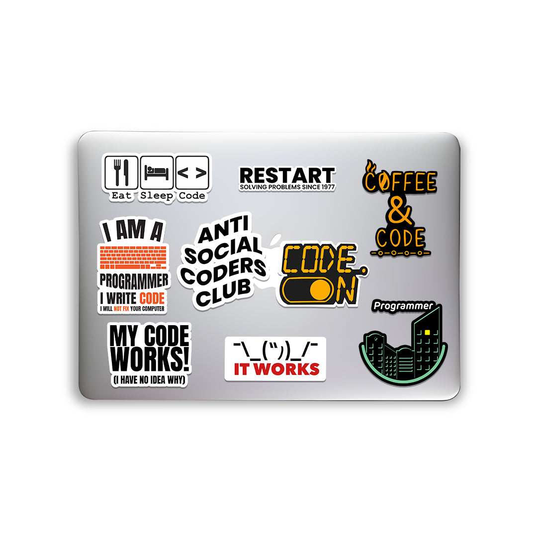 Coder Sticker Packs [50 sticker] - STICK IT UP