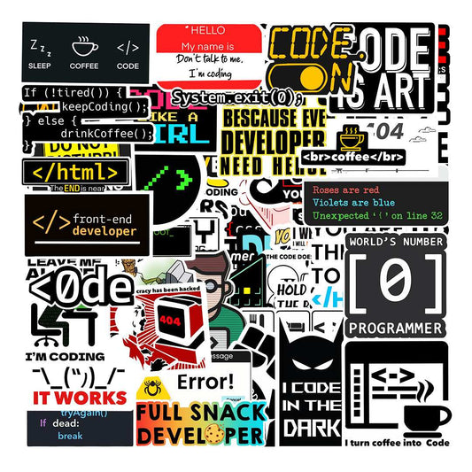 Coder Sticker Packs [50 sticker] - STICK IT UP