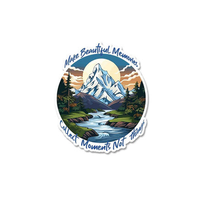 Collect Moment Not Things Sticker - STICK IT UP