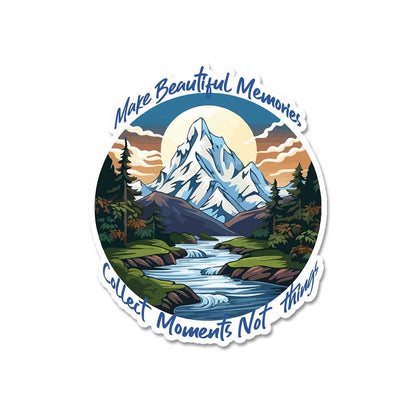 Collect Moment Not Things Sticker - STICK IT UP