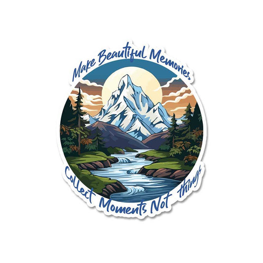 Collect Moment Not Things Sticker - STICK IT UP