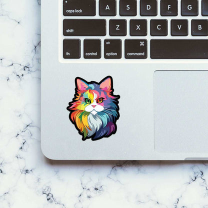 Colourful Cat Sticker - STICK IT UP