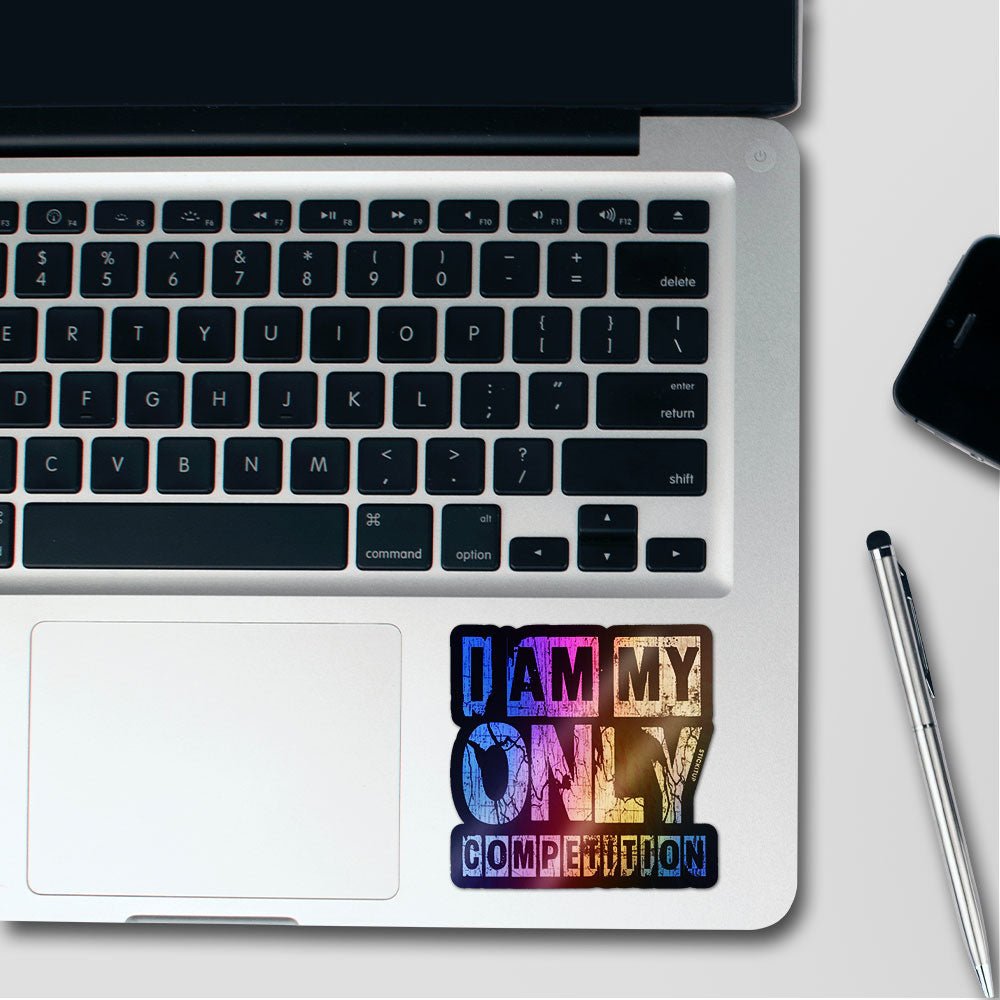 Competition Sticker Holographic Stickers waterproof vinyl decal for laptop, bike, car & bottle