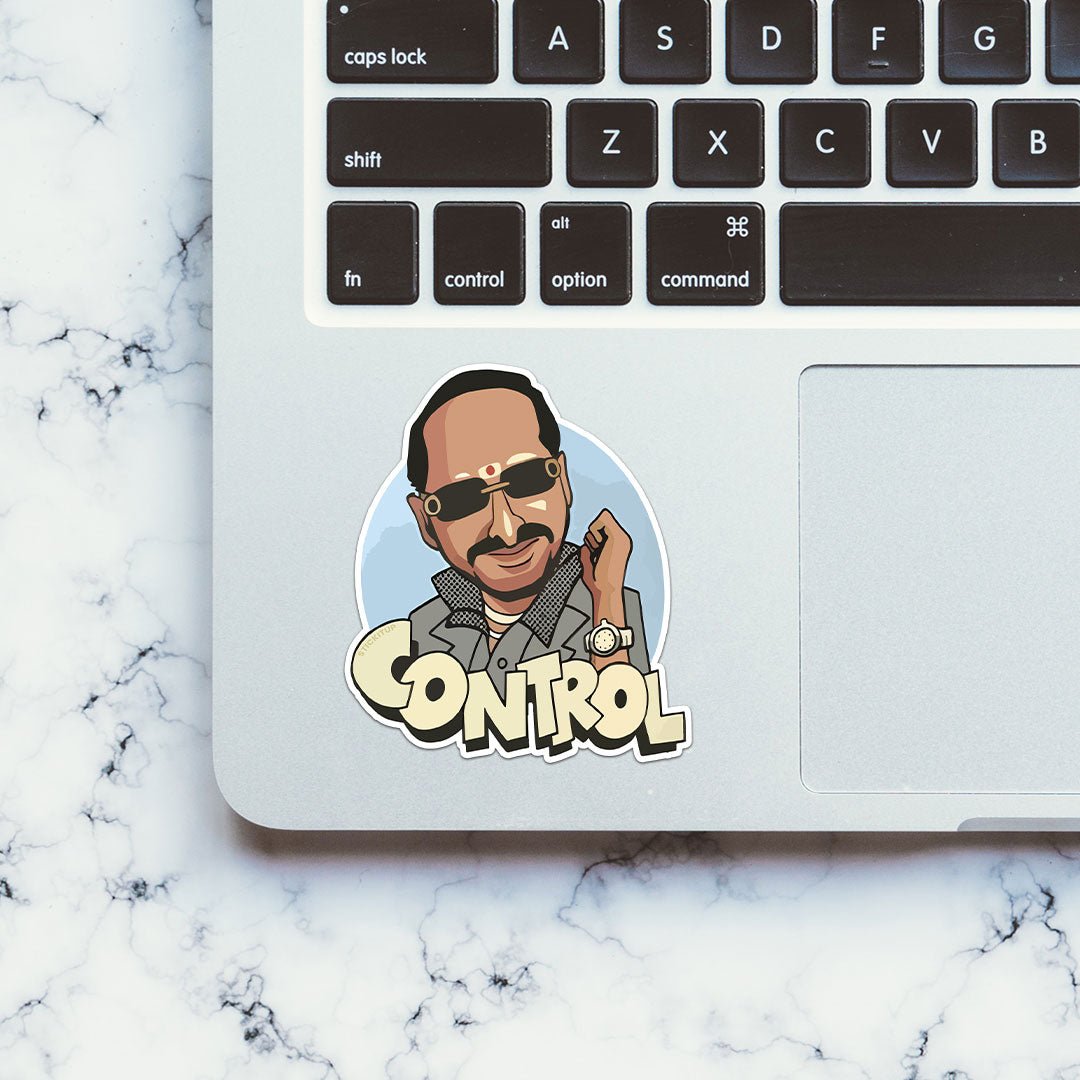 Control Sticker waterproof vinyl decal for laptop, bike, car & bottle