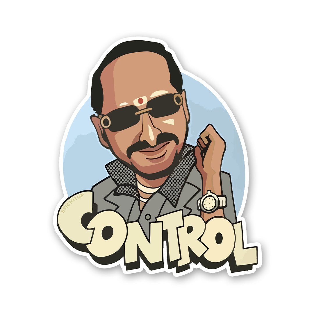 Control Sticker waterproof vinyl decal for laptop, bike, car & bottle