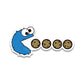 Cookie Monster Bumper Sticker waterproof vinyl decal for laptop, bike, car & bottle