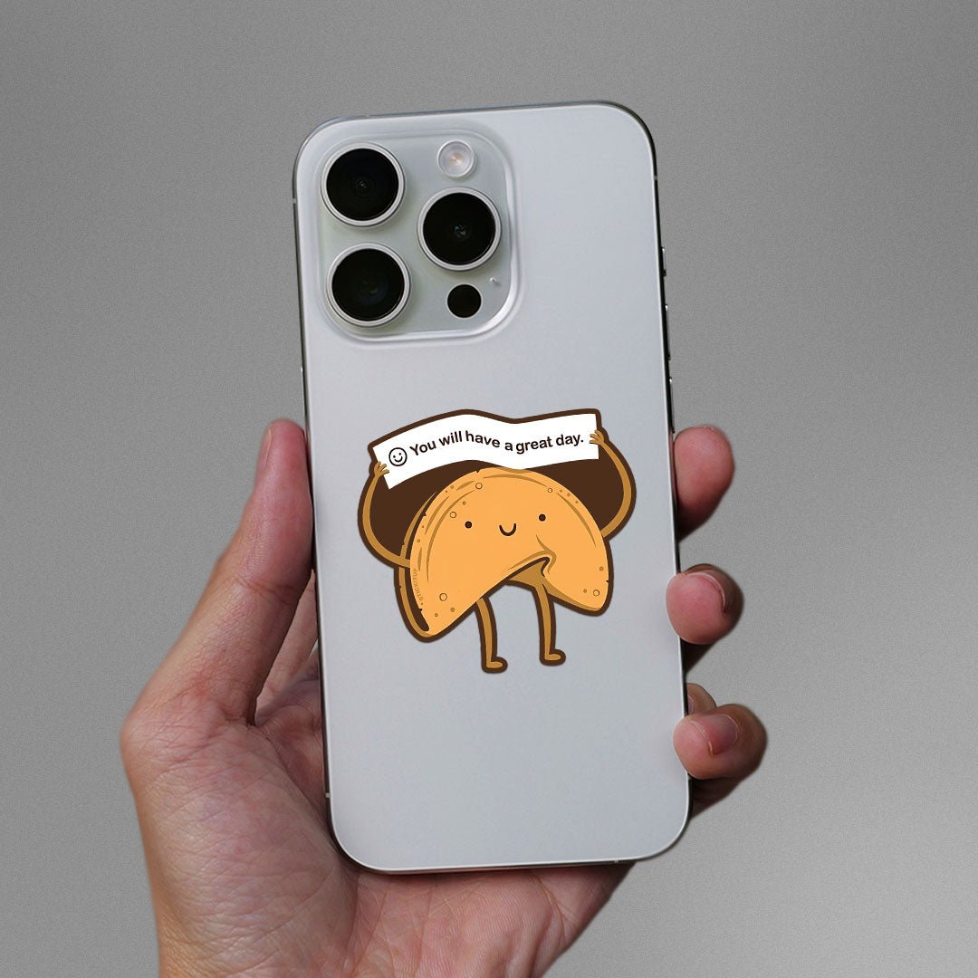 Cookie Smile Sticker waterproof vinyl decal for laptop, bike, car & bottle
