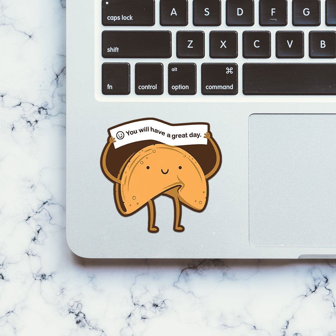 Cookie Smile Sticker waterproof vinyl decal for laptop, bike, car & bottle
