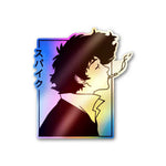 Cowboy Bebop Holographic Sticker waterproof vinyl decal for laptop, bike, car & bottle