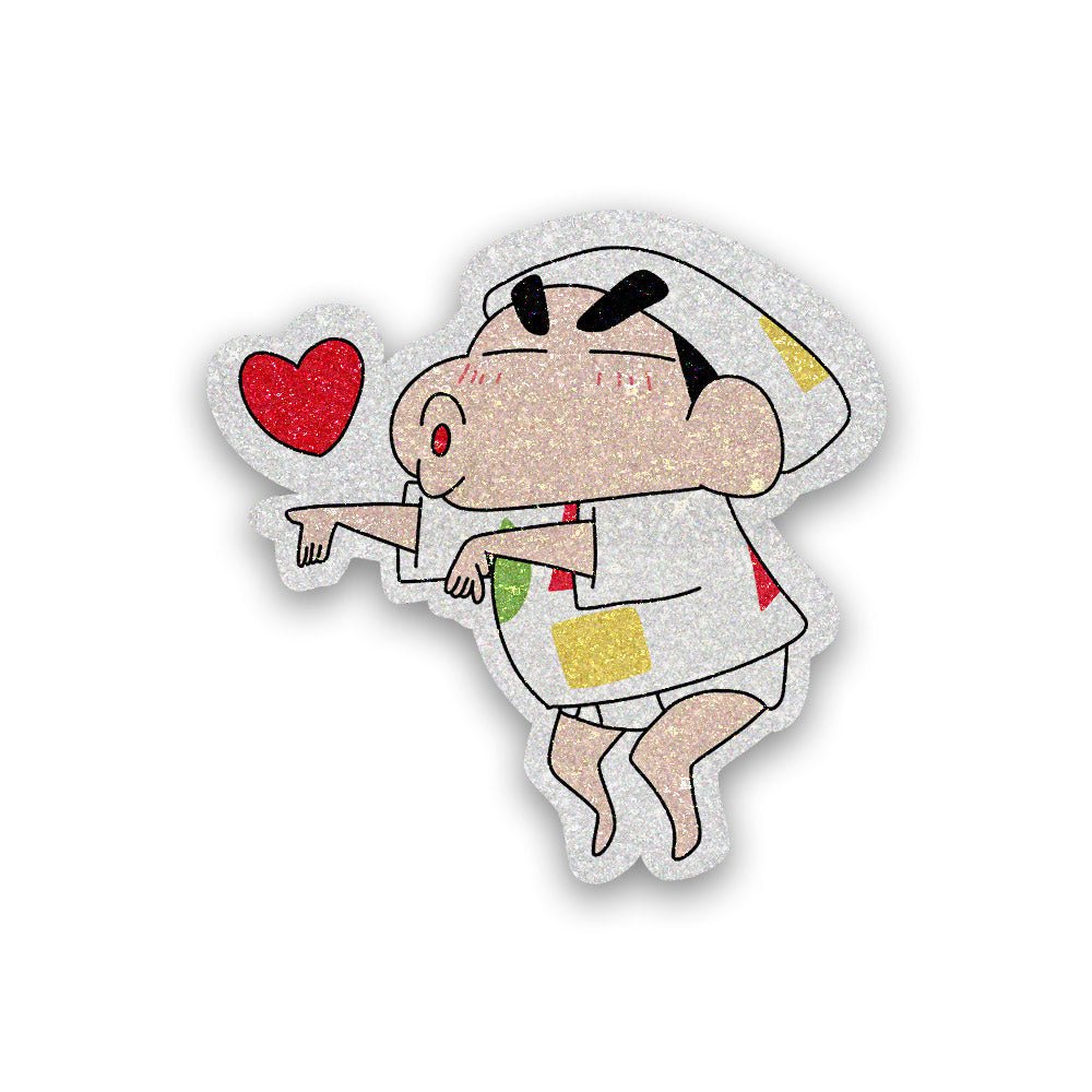 Crayon-Shin Glitter Sticker - Glitter Stickers | STICK IT UP