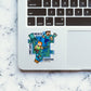 CREATE EXPLORE SURVIVE 0.1 Sticker waterproof vinyl decal for laptop, bike, car & bottle