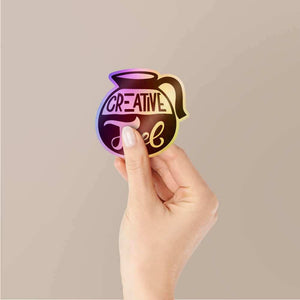 Creative Fuel Holographic Stickers waterproof vinyl decal for laptop, bike, car & bottle
