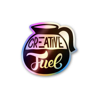 Creative Fuel Holographic Stickers waterproof vinyl decal for laptop, bike, car & bottle