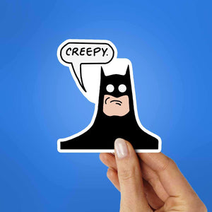 Creepy Sticker waterproof vinyl decal for laptop, bike, car & bottle