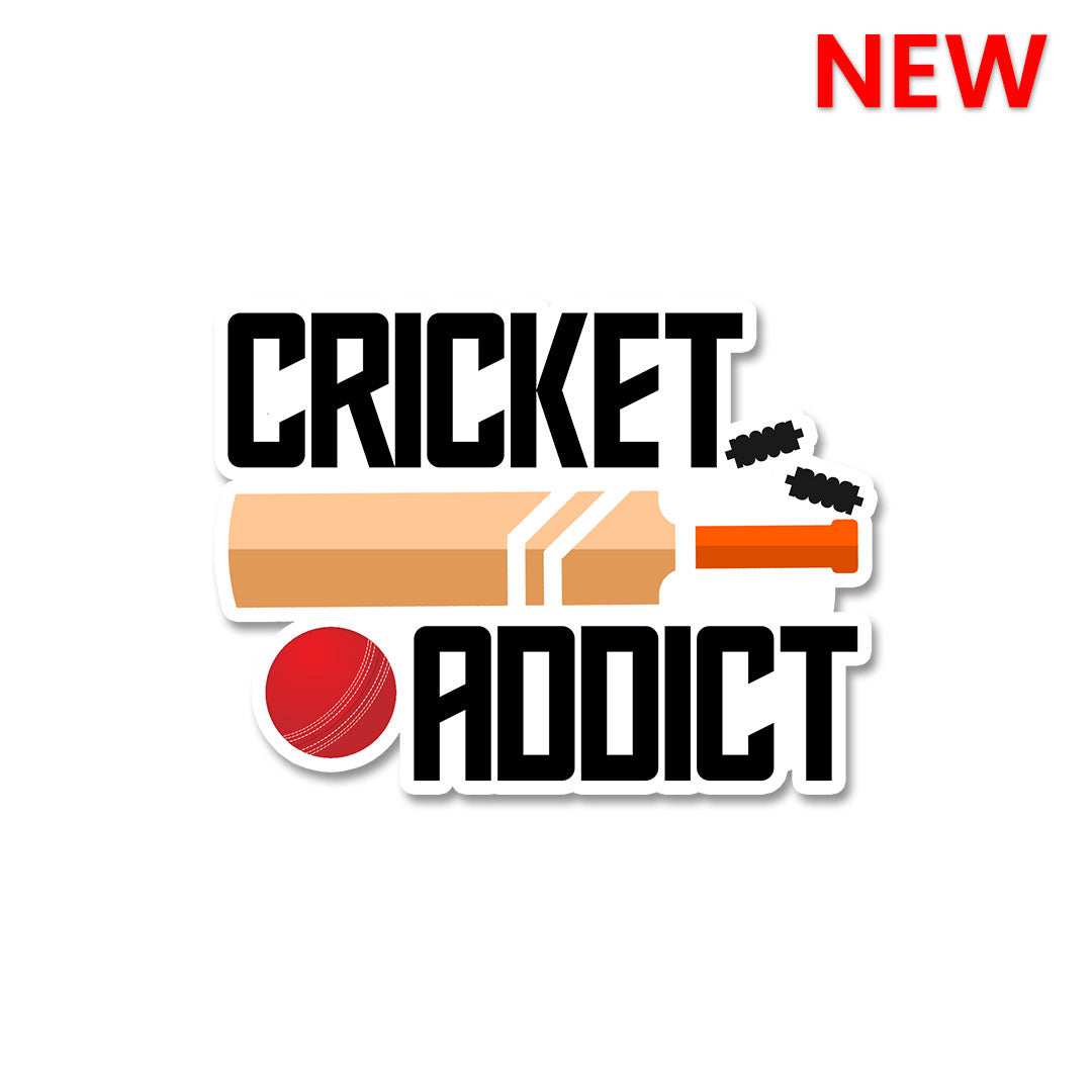 Cricket Addict Sticker - Stickers | STICK IT UP