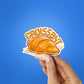 CROISSANT 0.1 Sticker waterproof vinyl decal for laptop, bike, car & bottle