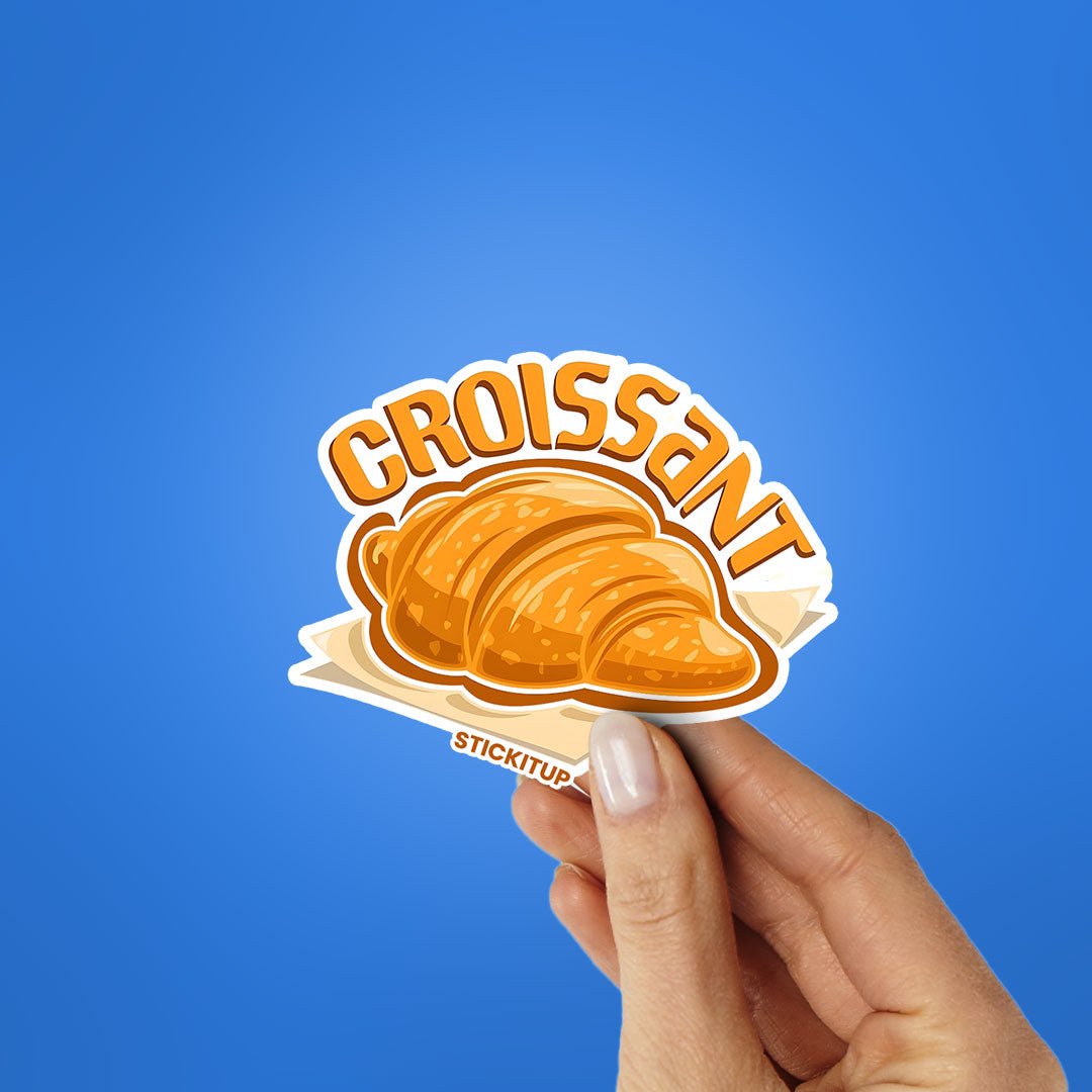 CROISSANT 0.1 Sticker waterproof vinyl decal for laptop, bike, car & bottle