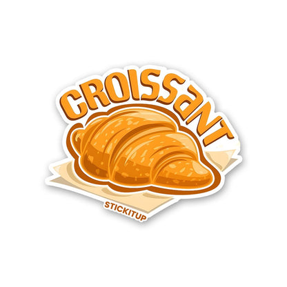 CROISSANT 0.1 Sticker waterproof vinyl decal for laptop, bike, car & bottle
