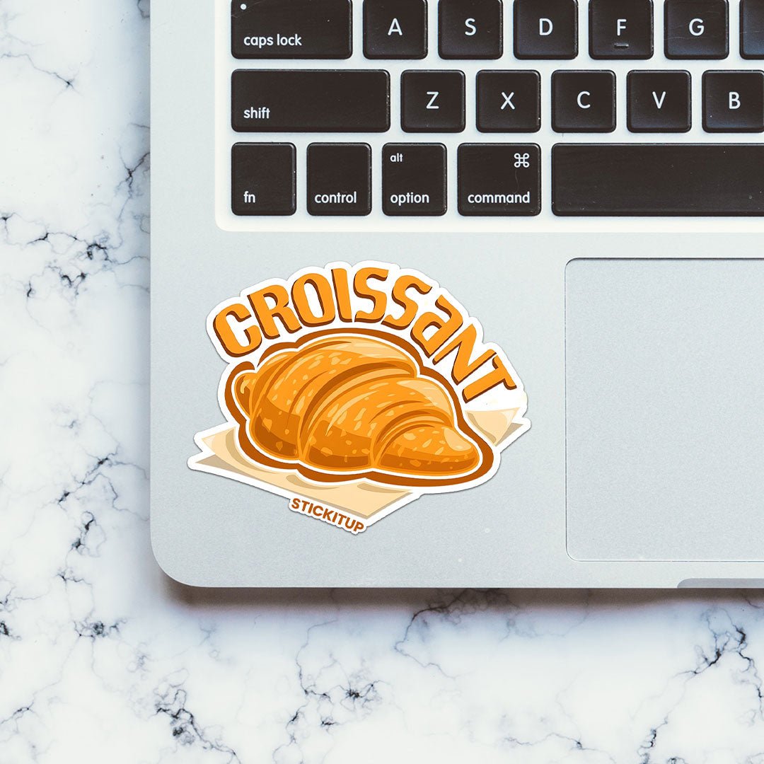 CROISSANT 0.1 Sticker waterproof vinyl decal for laptop, bike, car & bottle