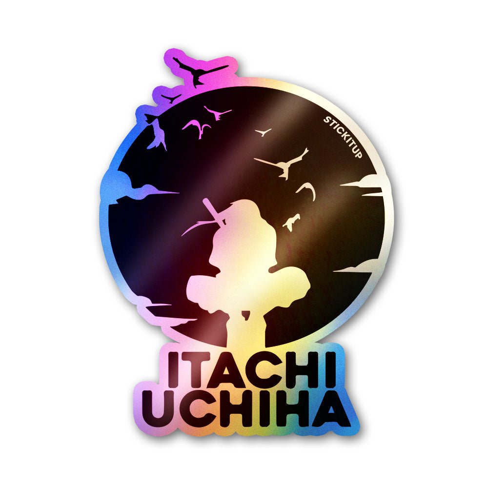 Crow Master Holographic Stickers waterproof vinyl decal for laptop, bike, car & bottle