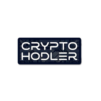 Crypto - Holder Sticker waterproof vinyl decal for laptop, bike, car & bottle
