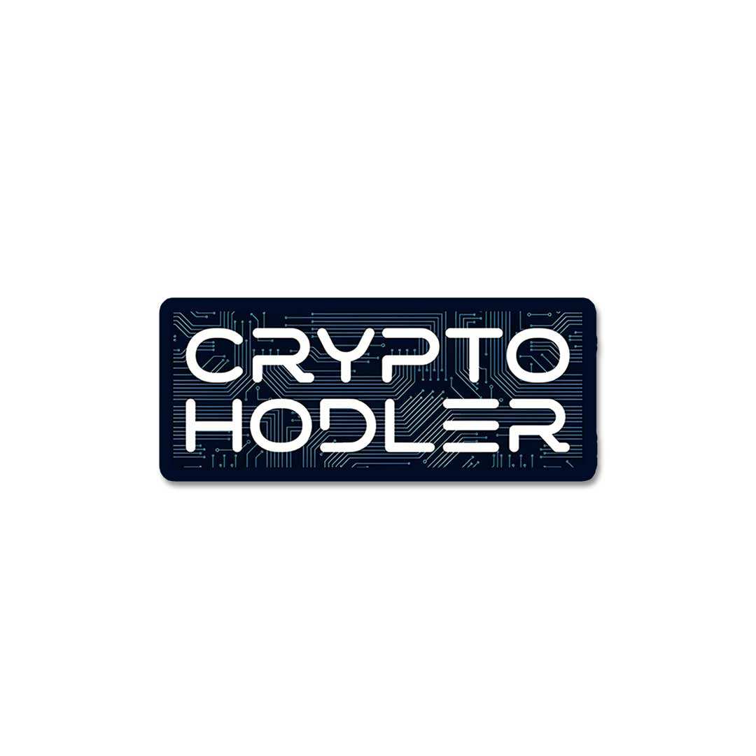 Crypto - Holder Sticker waterproof vinyl decal for laptop, bike, car & bottle