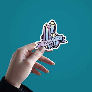 Crystal Stickers waterproof vinyl decal for laptop, bike, car & bottle