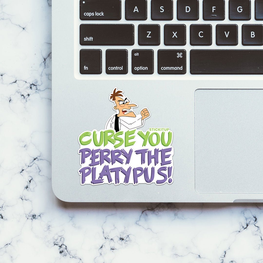 Curse You Perry Sticker waterproof vinyl decal for laptop, bike, car & bottle