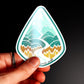 Custom Reflective Sticker waterproof vinyl decal for laptop, bike, car & bottle