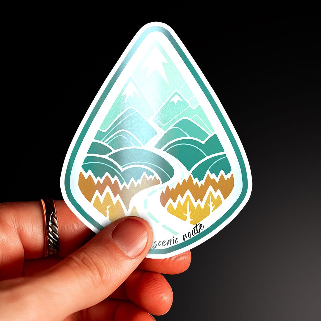 Custom Reflective Sticker waterproof vinyl decal for laptop, bike, car & bottle