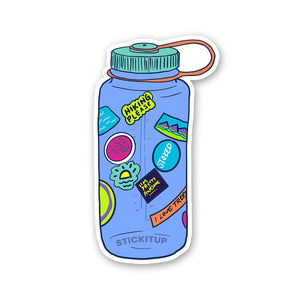 Cute Bottle Sticker waterproof vinyl decal for laptop, bike, car & bottle