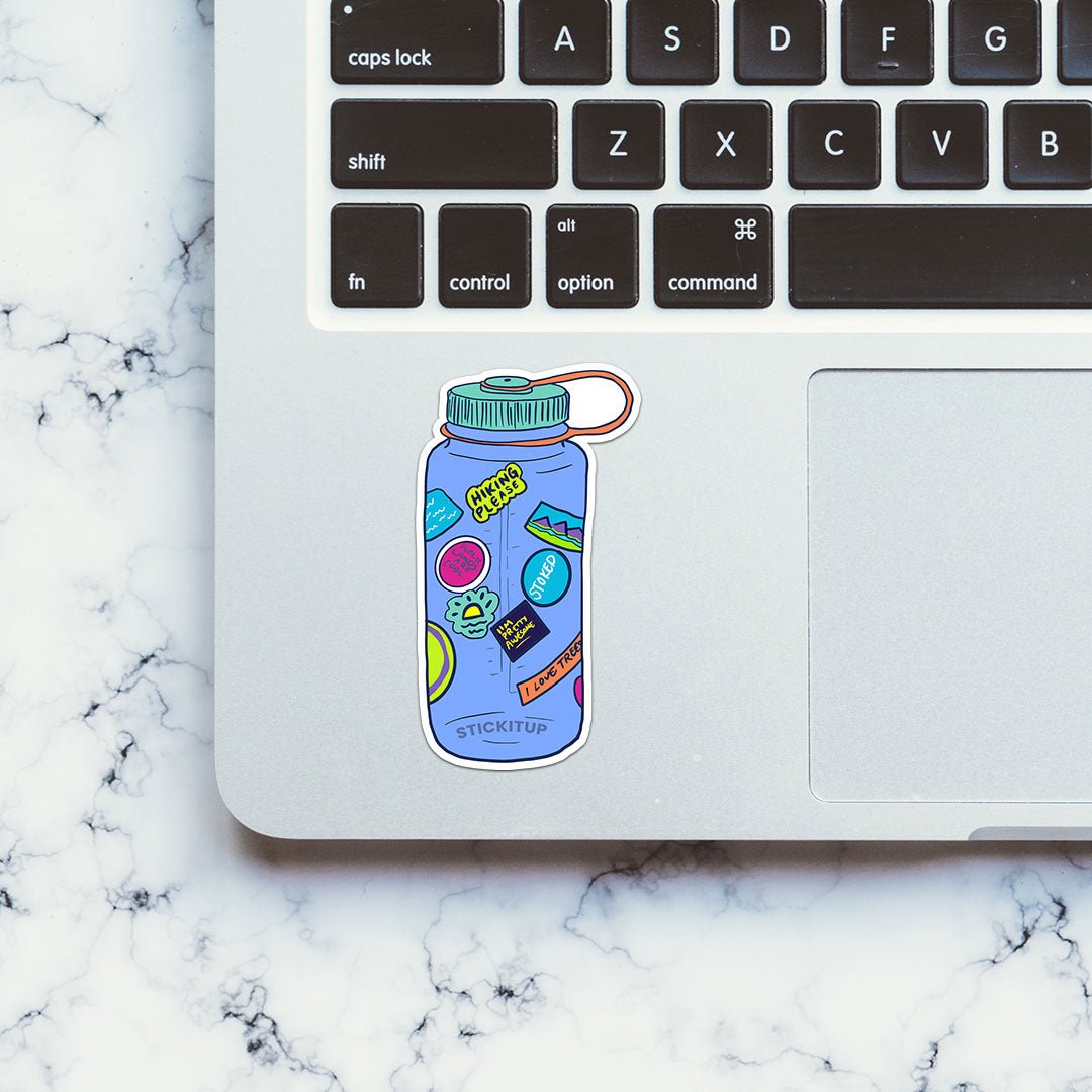 Cute Bottle Sticker waterproof vinyl decal for laptop, bike, car & bottle