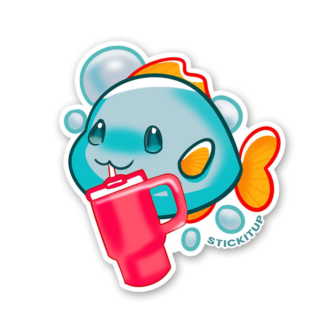 Cute Fish Sticker - Stickers | STICK IT UP