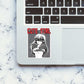Cute Girl Sticker waterproof vinyl decal for laptop, bike, car & bottle