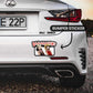 Daaaam Bumper Sticker waterproof vinyl decal for laptop, bike, car & bottle