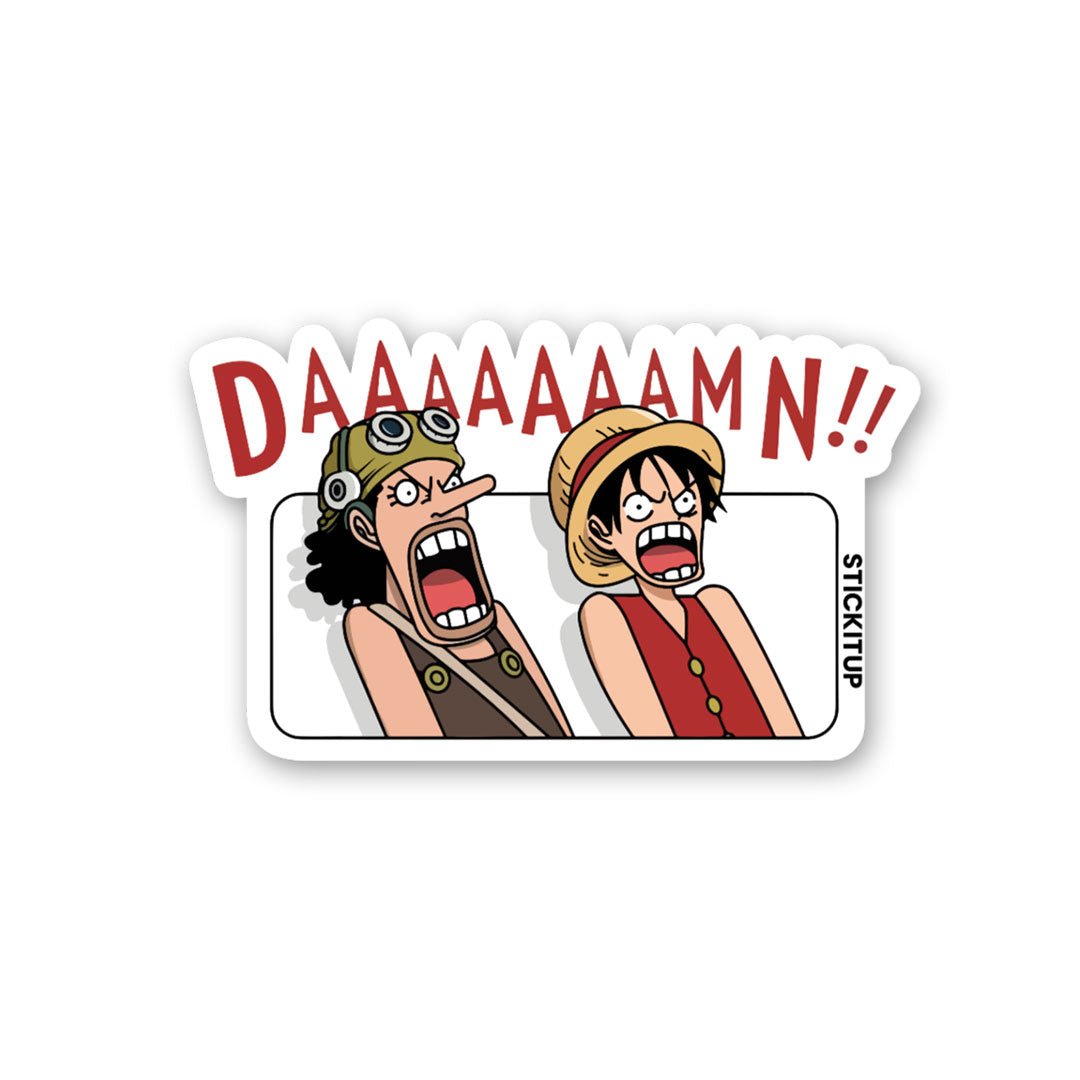 Daamn Sticker waterproof vinyl decal for laptop, bike, car & bottle