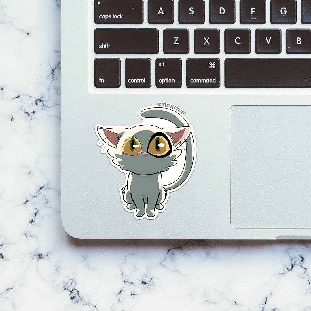 DAIJIN CAT Sticker waterproof vinyl decal for laptop, bike, car & bottle