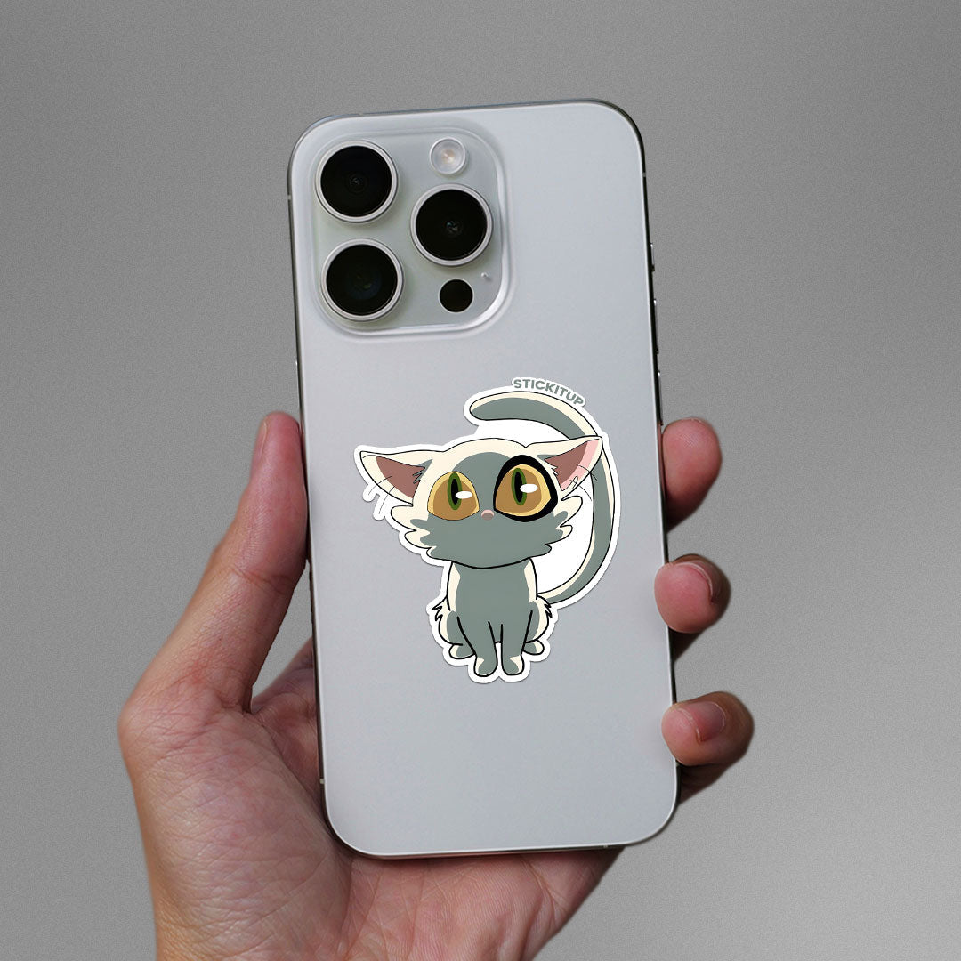 DAIJIN CAT Sticker waterproof vinyl decal for laptop, bike, car & bottle
