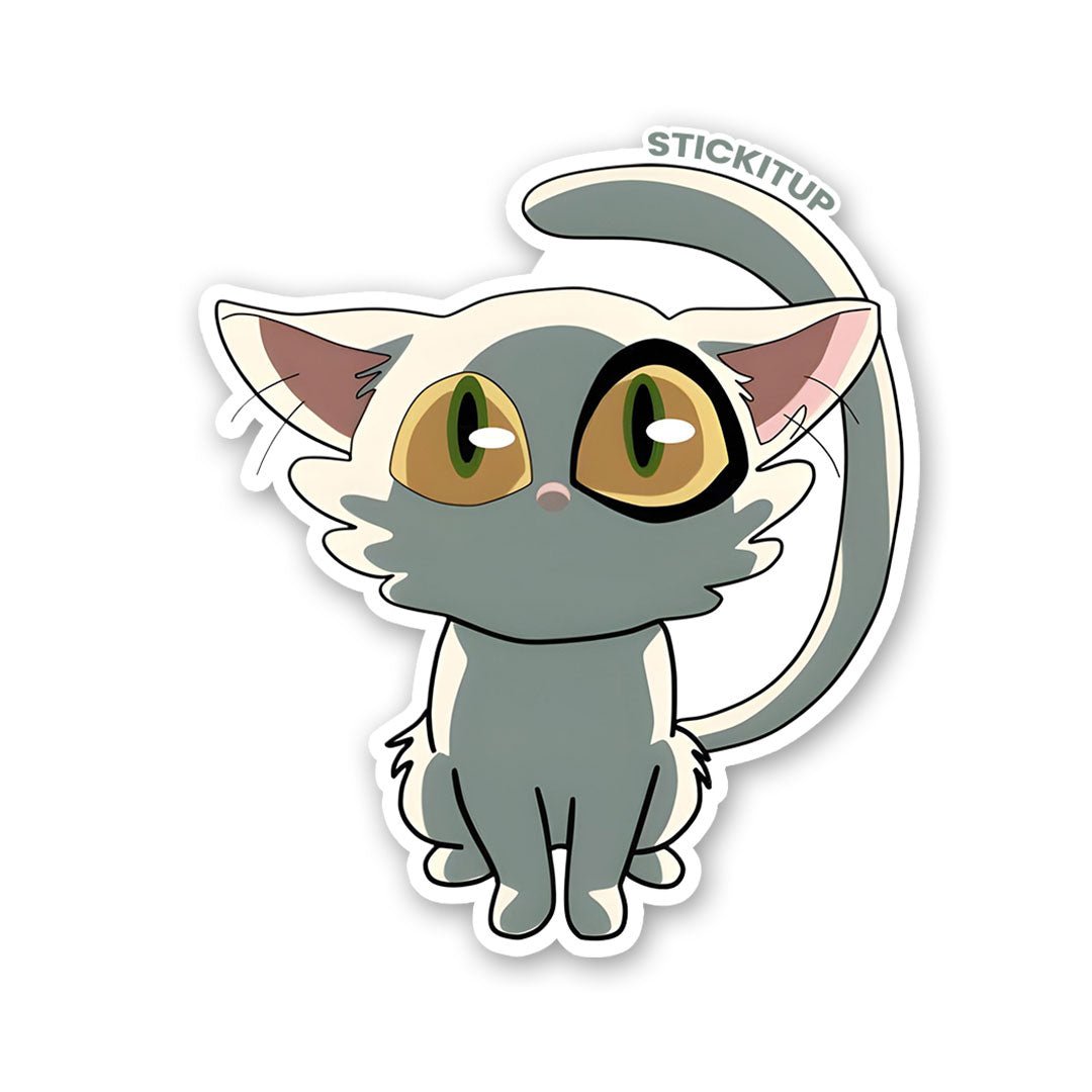 DAIJIN CAT Sticker waterproof vinyl decal for laptop, bike, car & bottle