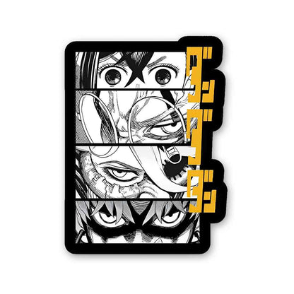 Dandadan 0.1 Sticker waterproof vinyl decal for laptop, bike, car & bottle
