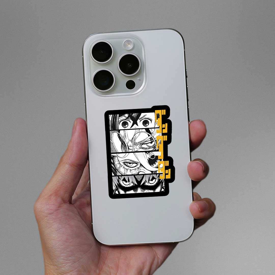 Dandadan 0.1 Sticker waterproof vinyl decal for laptop, bike, car & bottle
