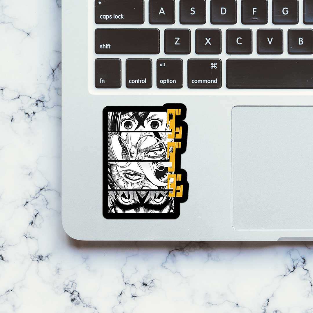 Dandadan 0.1 Sticker waterproof vinyl decal for laptop, bike, car & bottle
