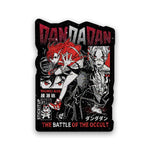 Dandadan The Battler Glitter Sticker waterproof vinyl decal for laptop, bike, car & bottle